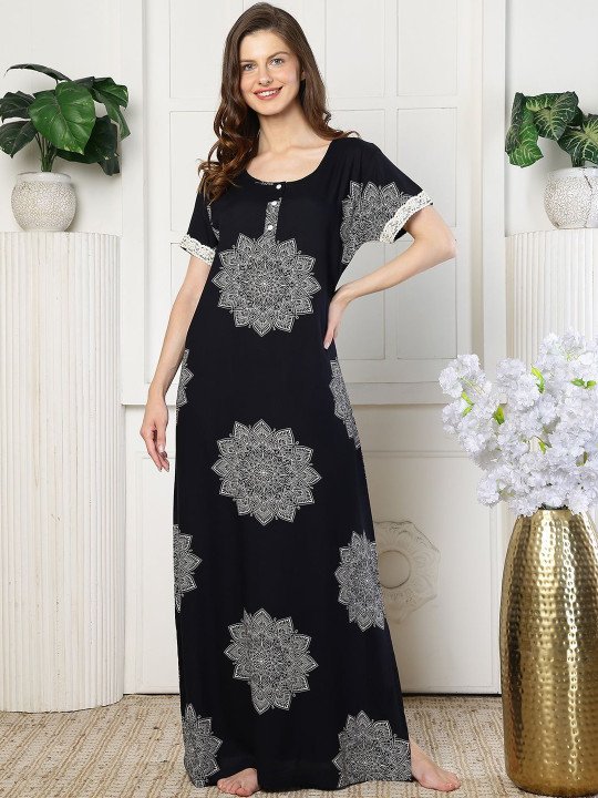 Printed Maxi Nightdress