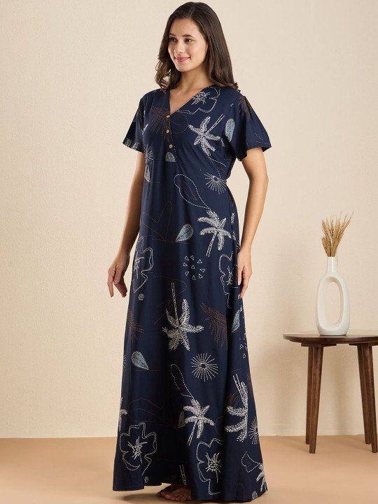 Printed Maxi Nightdress - Image 2