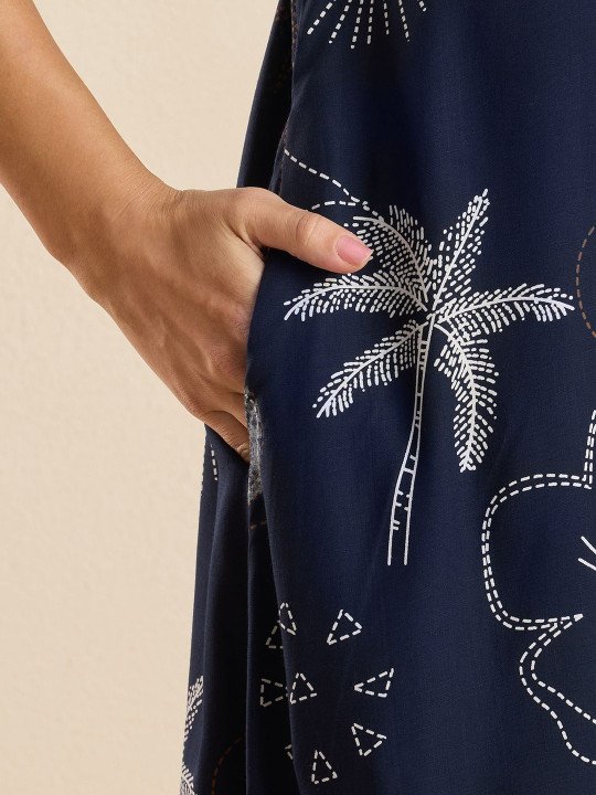 Printed Maxi Nightdress - Image 4