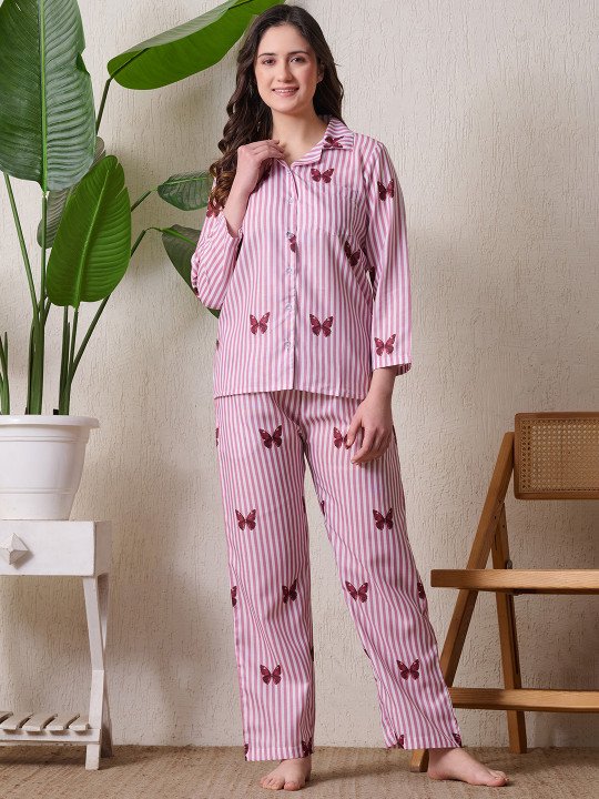Women Printed Night suit - Image 6