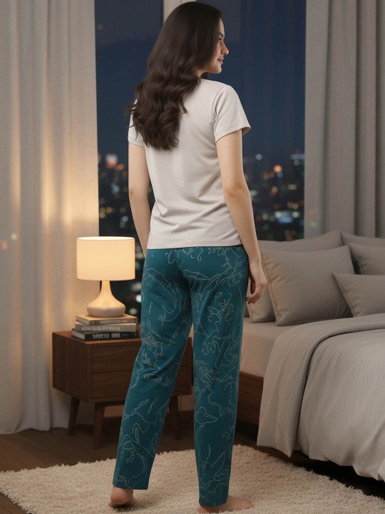 Women Printed Night suit - Image 5
