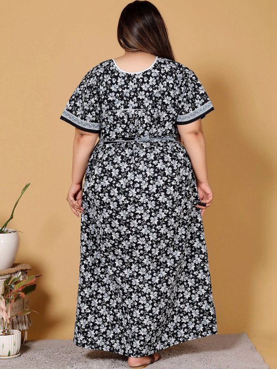 Printed Maxi Nightdress - Image 2