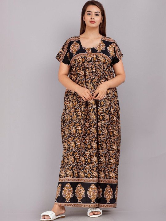 Printed Maxi Nightdress - Image 4