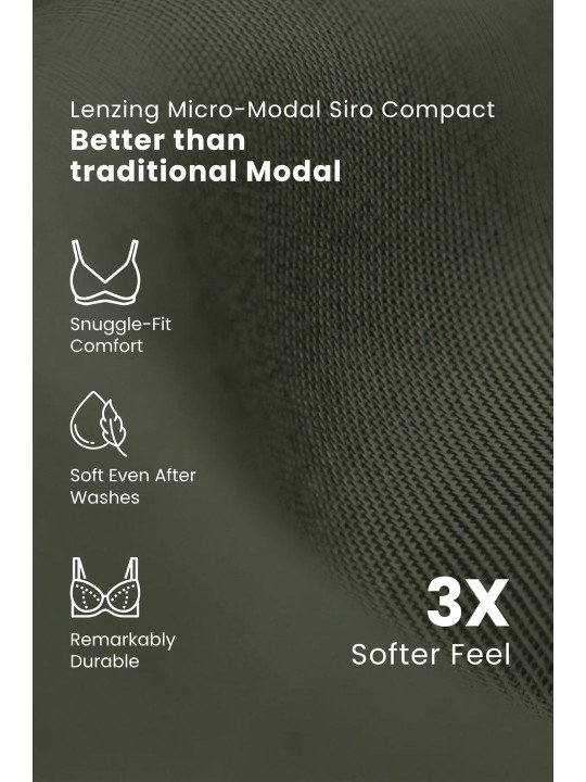 Modal Front Button Non Padded Nursing Bra With Inside G-Hook - Image 6