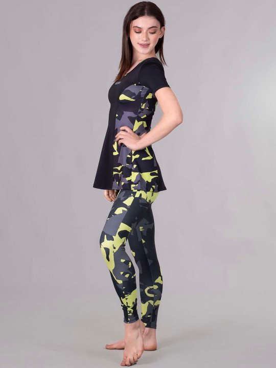 Women's Camouflage Printed 2-Piece Padded Swimset - Image 4