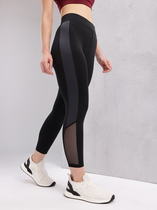 Women Rapid-Dry Training Tights With Side Striped Detail