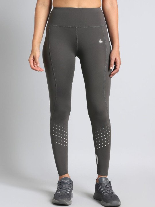 Women's Dark Grey Ultimate Run COMFlex Tights - Image 2