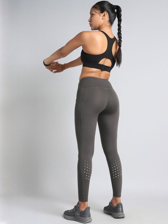 Women's Dark Grey Ultimate Run COMFlex Tights - Image 4