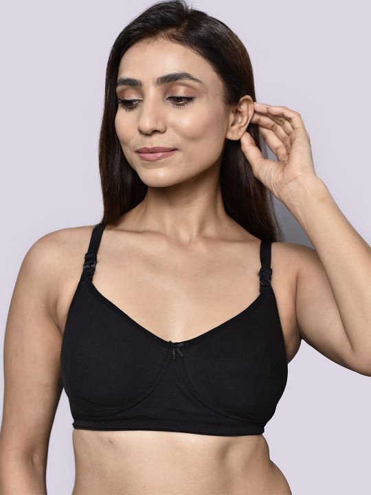 Bamboo Cotton Non-Padded Full-Coverage Side support Maternity Bra