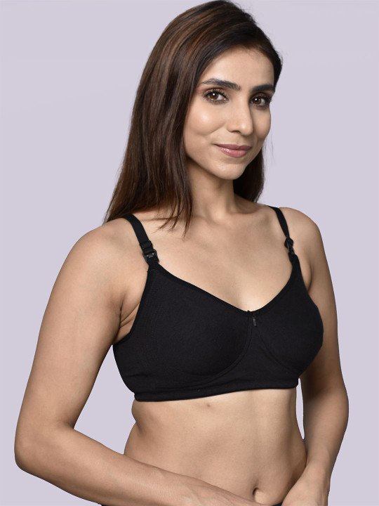 Bamboo Cotton Non-Padded Full-Coverage Side support Maternity Bra - Image 2