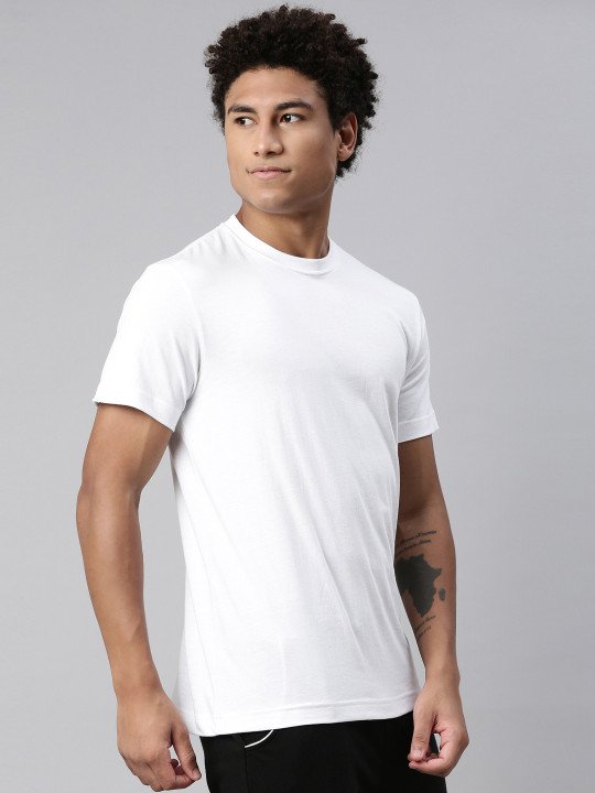 Men Soft Pure Cotton Round Neck Half Sleeve Tshirt - Image 3