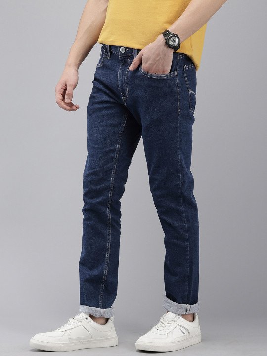 Men Brandon Slim Tapered Fit Light Fade Stretchable Jeans - Image 2