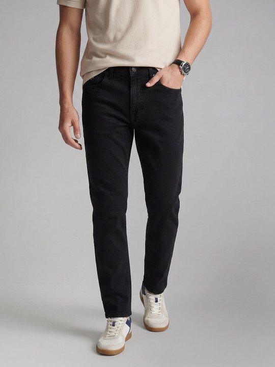 Men Cole Cropped Slim Fit Stretchable Jeans - Image 2