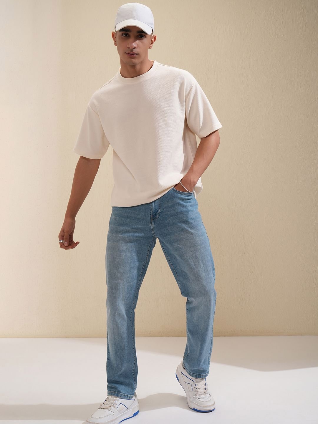 Men Straight Fit Heavy Fade Stretchable Jeans - Image 5