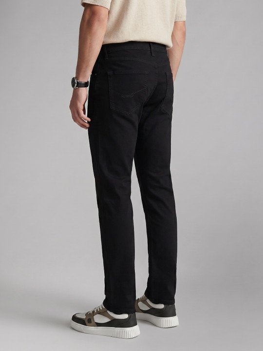 Men Slim Straight Fit Mid-Rise Jeans - Image 2