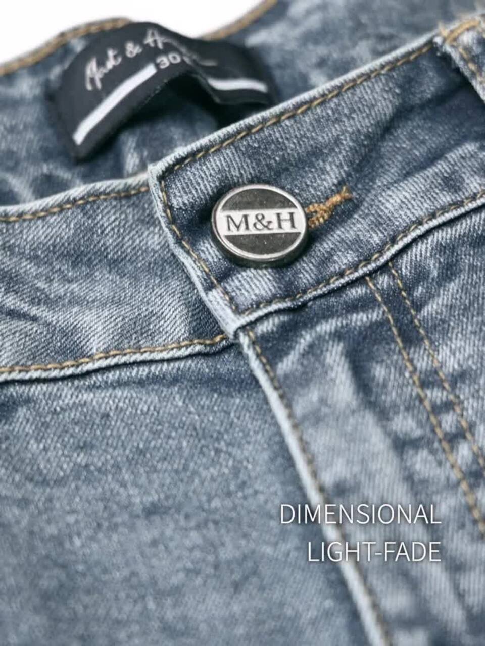 Men Straight Fit Mid-Rise Light Fade Stretchable Jeans - Image 3