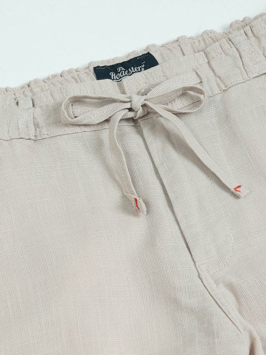 The Lifestyle Co Linen Relaxed-Fit Regular Trousers - Image 6