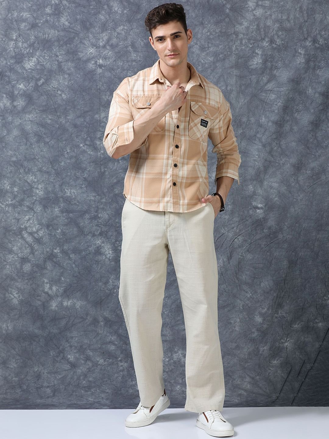 The Lifestyle Co Linen Relaxed-Fit Regular Trousers - Image 9