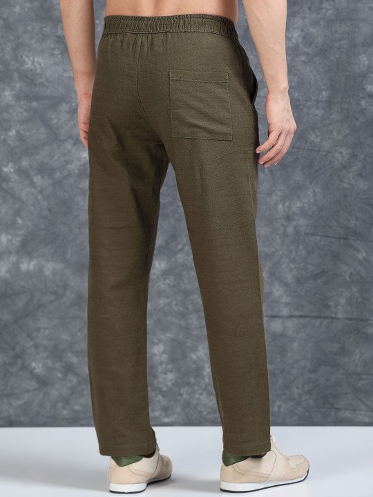 The Lifestyle Co Men Relaxed-Fit Regular Trouser - Image 4