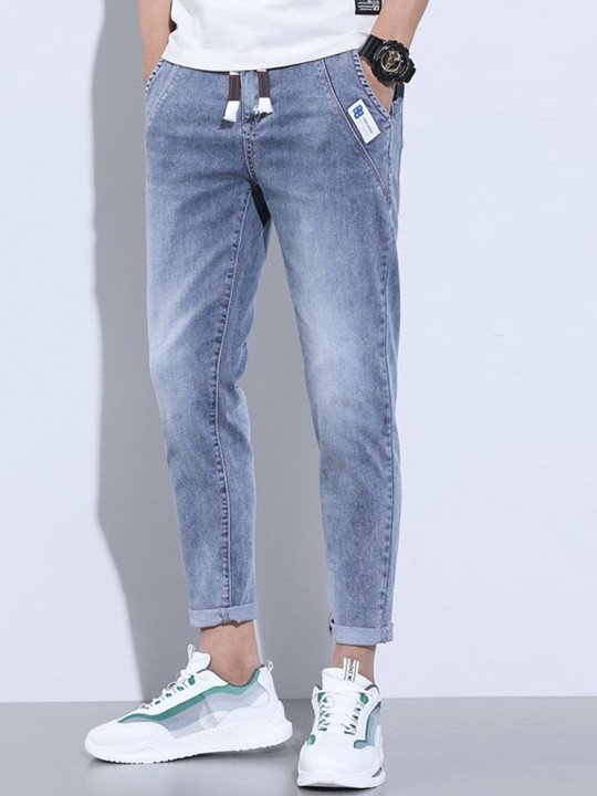 Men Slim Fit Heavy Fade Stretchable Jeans - Image 4