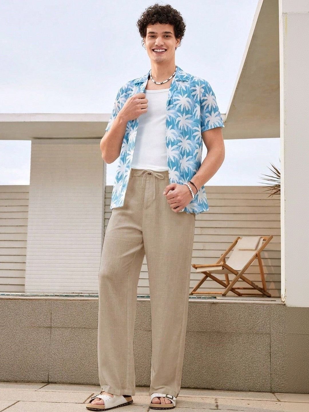 Men High-Rise Trousers - Image 5