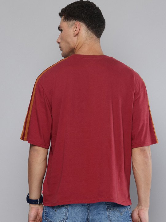 Relaxed Fit Typography Printed Pure Cotton T-shirt - Image 2