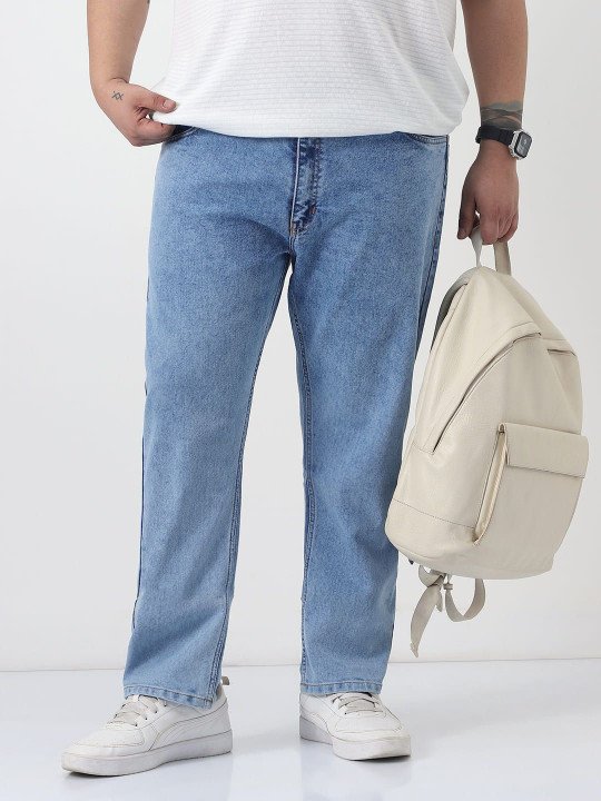 Men Slim Fit Washed Denim Stretchable Jeans