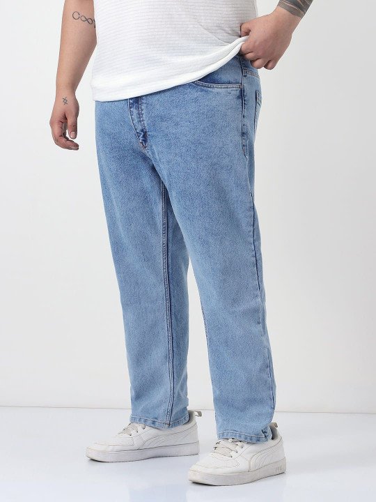 Men Slim Fit Washed Denim Stretchable Jeans - Image 2
