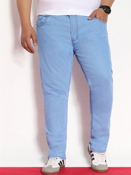 Men Slim Fit Washed Denim Stretchable Jeans - Image 6