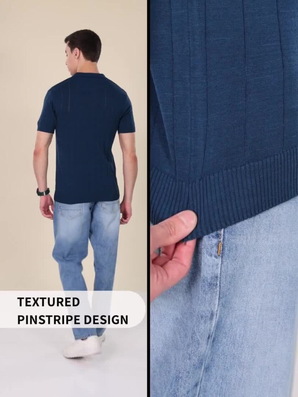 The Lifestyle Co. Ribbed Pure Cotton T-shirt - Image 3