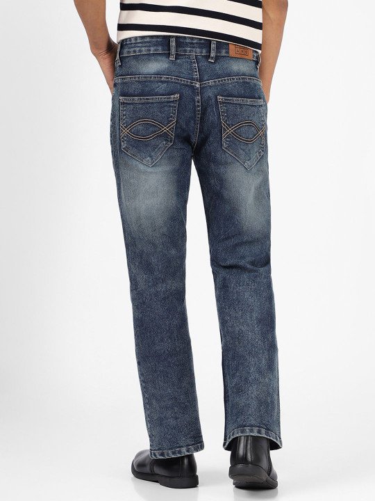 Men Bootcut Heavy Fade Stretchable Jeans - Image 4
