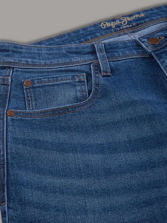 Men Holborne Straight Fit Mid-Rise Light Fade Stretchable Jeans - Image 6