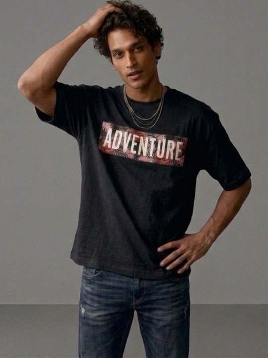 Men Typography Printed T-shirt - Image 3