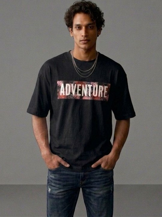 Men Typography Printed T-shirt - Image 4