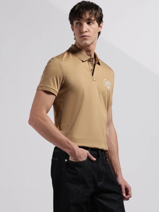 Men Brand Logo Polo Collar T-shirt - Image 5