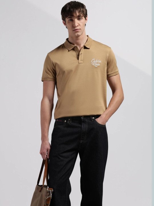 Men Brand Logo Polo Collar T-shirt - Image 6