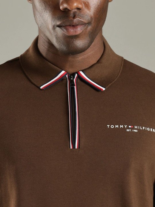 Men Brand Logo Polo Collar T-shirt - Image 3