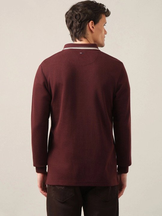 Men Brand Logo Polo Collar Slim Fit T-shirt - Image 7