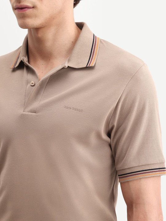 Men Brand Logo Polo Collar T-shirt - Image 4