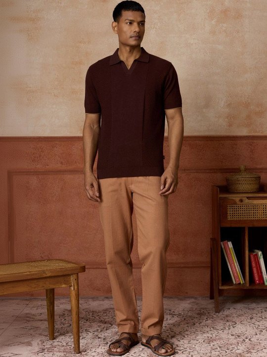 Men Cotton Structured Polo Tshirt - Image 2