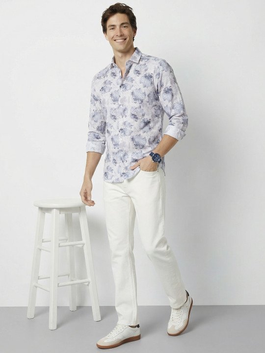 Floral Printed Pure Cotton Casual Shirt - Image 5