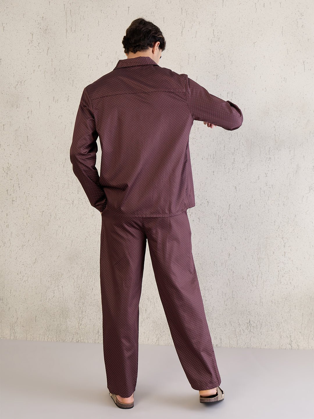 Geometric Dash Button Down Pyjama Set - Image 4