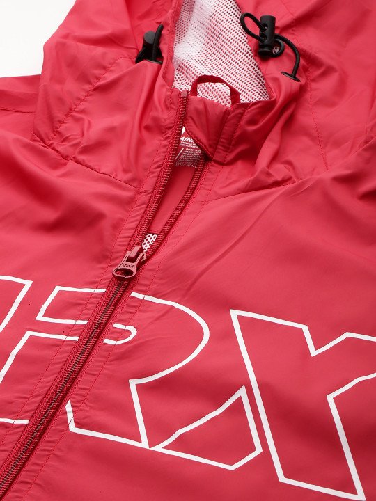 Cherry Red Printed Rapid-Dry Training Tailored Jacket - Image 5