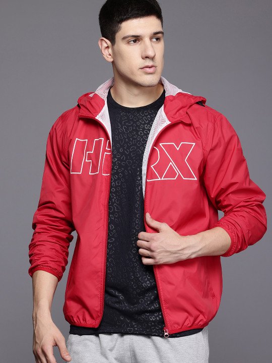 Cherry Red Printed Rapid-Dry Training Tailored Jacket - Image 7