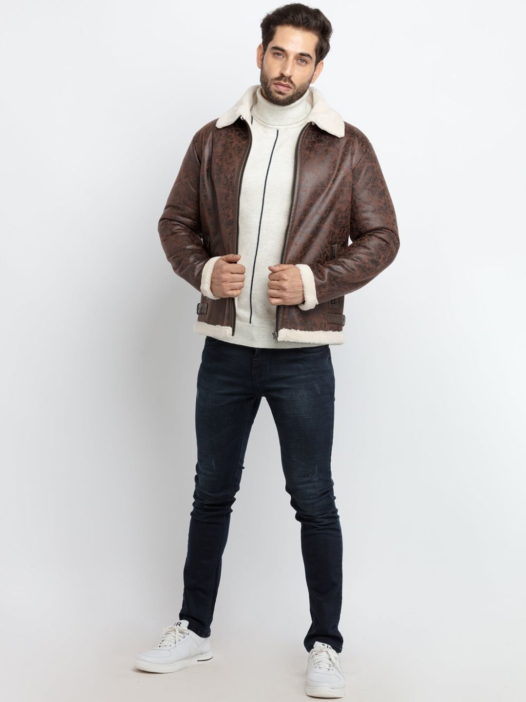 Men Tan Tailored Jacket