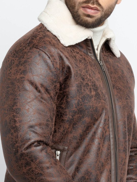 Men Tan Tailored Jacket - Image 4