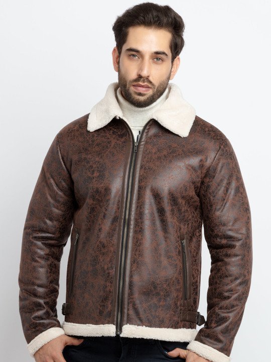 Men Tan Tailored Jacket - Image 5