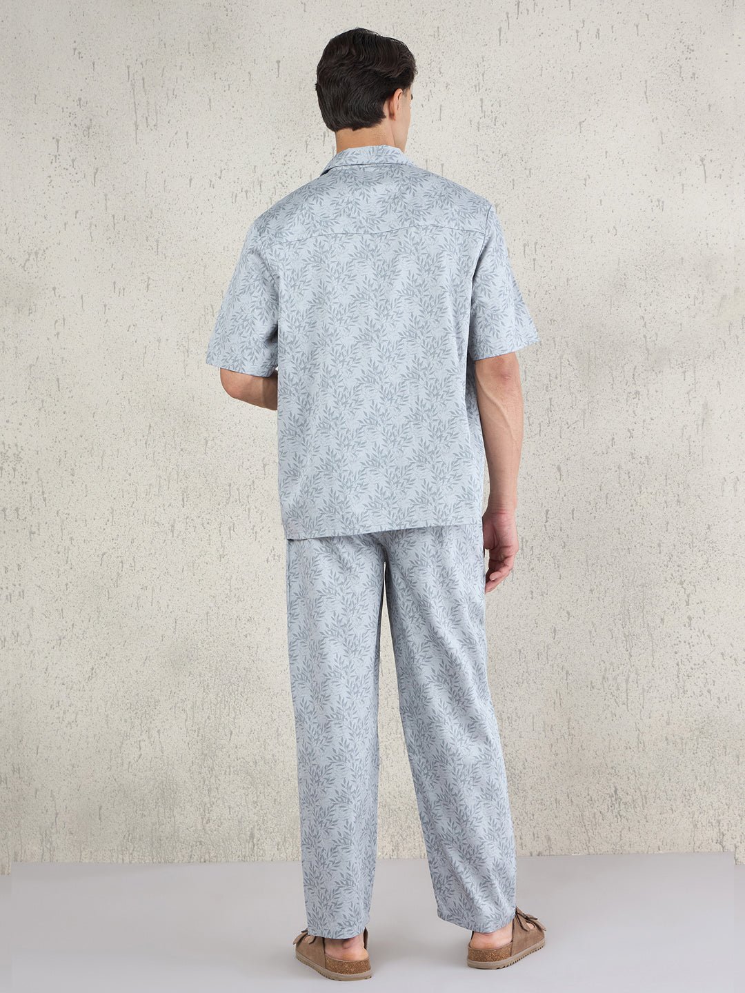 Leafy Greens Button Down Pyjama Set - Image 3