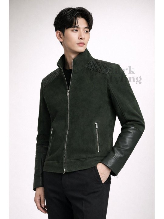 Men Leather Biker Jacket