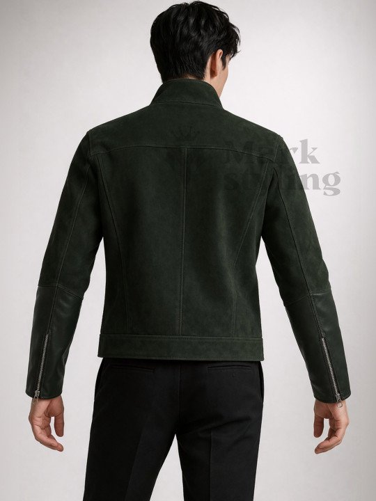 Men Leather Biker Jacket - Image 4